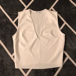 Zara v neck crop top